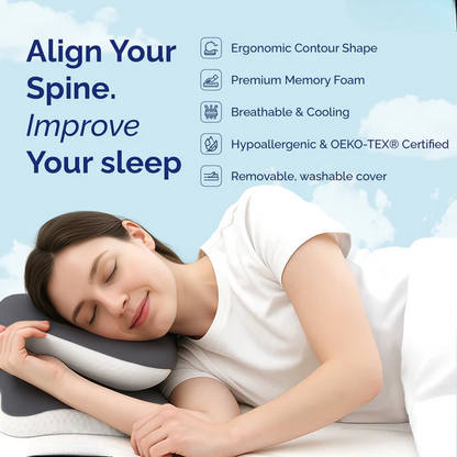 Butterfly Shaped Cervical Support Memory Foam Pillow