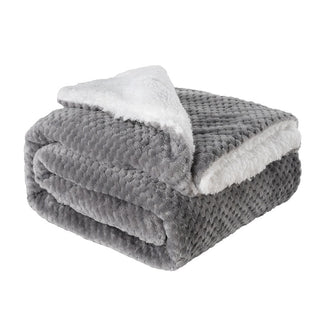 Thickened Flannel Lamb Wool Composite Double Blanket Leisure Blanket Gift Blanket